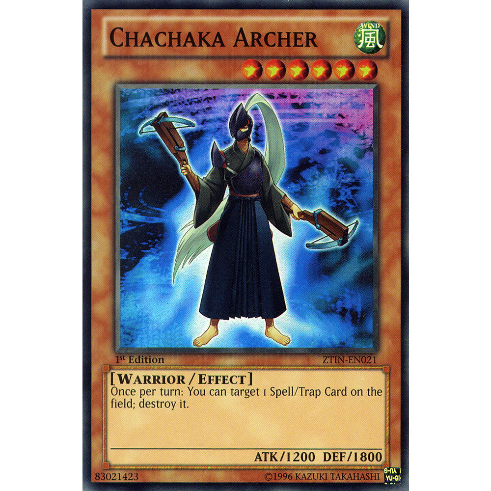 Chachaka Archer ZTIN-EN021 Yu-Gi-Oh! Card from the Zexal Collection Tin Promo Set