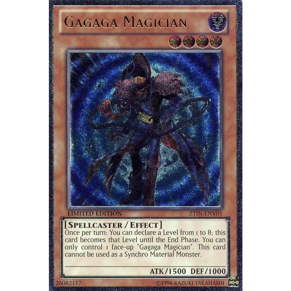 Gagaga Magician ZTIN-ENV01 Yu-Gi-Oh! Card from the Zexal Collection Tin Promo Set